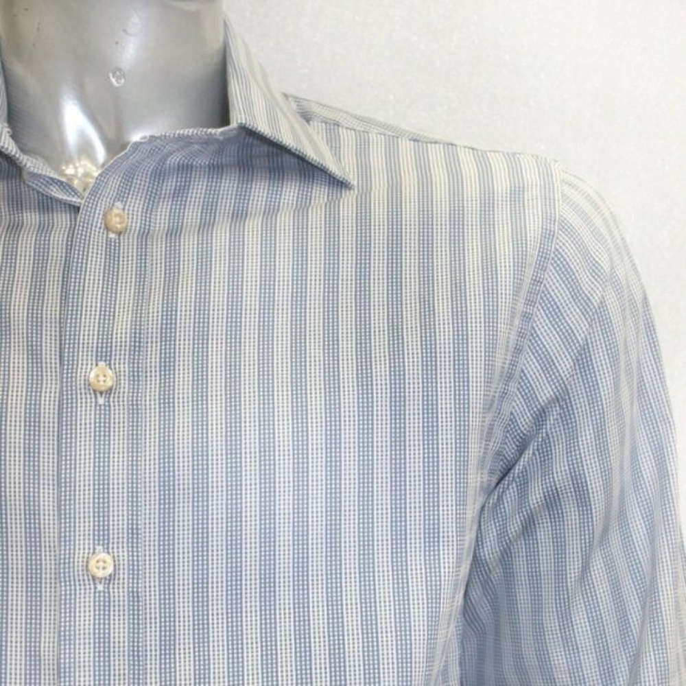 Men's Rufus Sky Blue | White Button Down Long Sleeve Shirt NWT